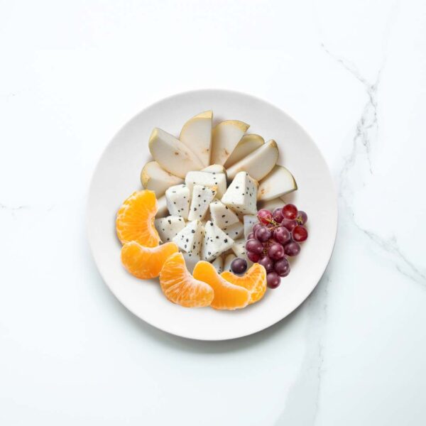 Exotic fruit ( Red globe Grapes + dragon fruits + pear +imported orange )