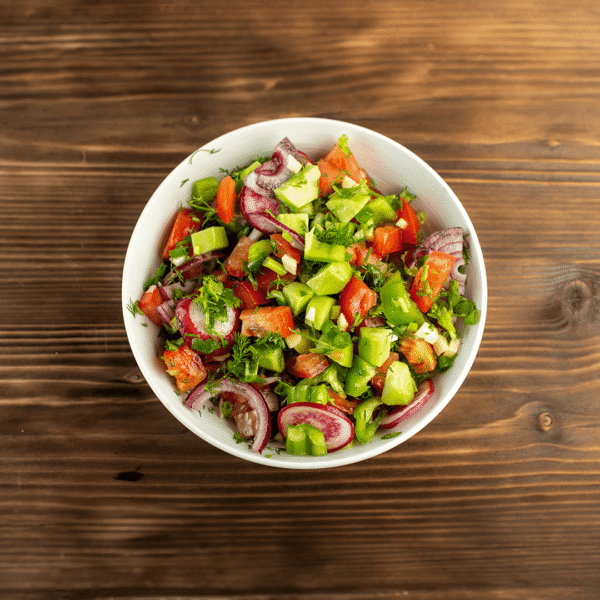 Lunch salad Mix  ( Onion + cucumber + tomato )