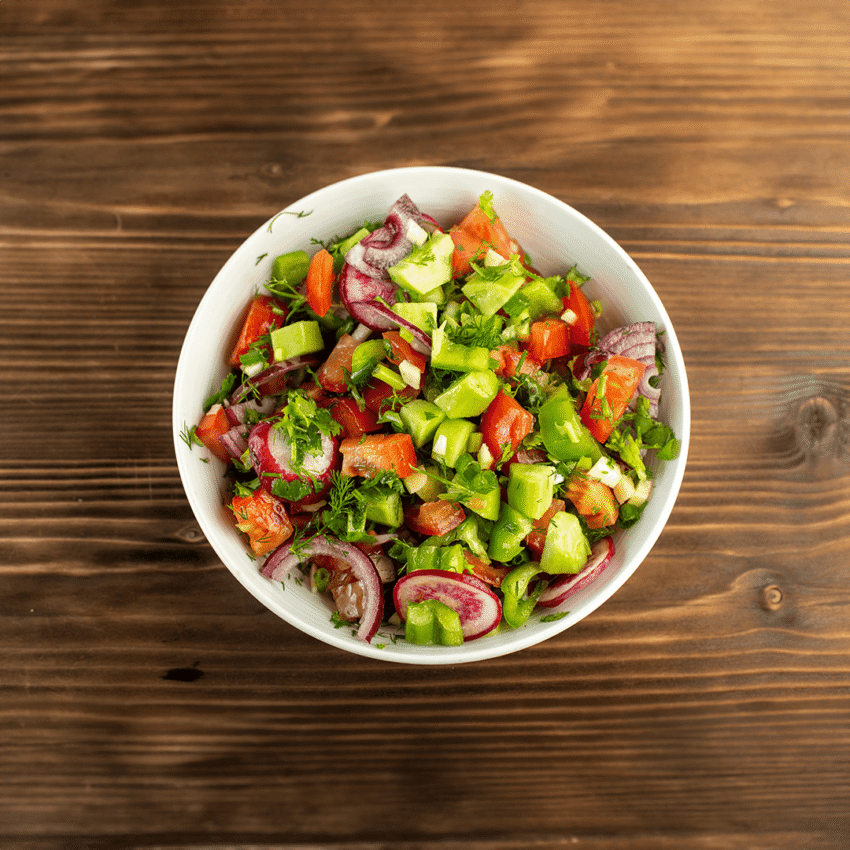 Lunch salad Mix  ( Onion + cucumber + tomato )