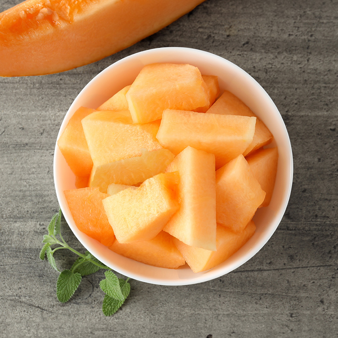 Muskmelon diced