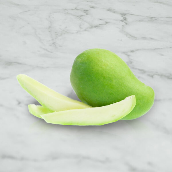 Raw mango slice
