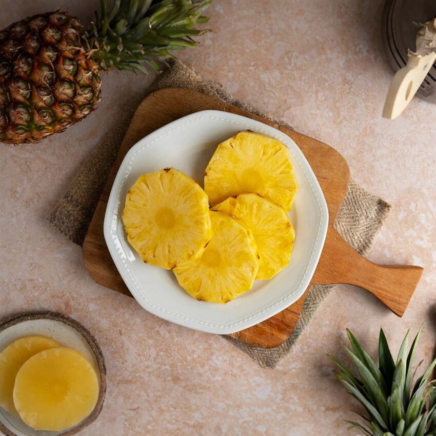 Pineapple slice Cut